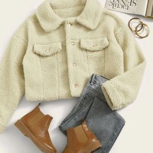 Cropped Teddy Jacket